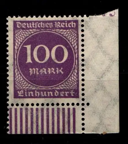 Deutsches Reich 268 postfrisch Eckrand unten rechts #GS692