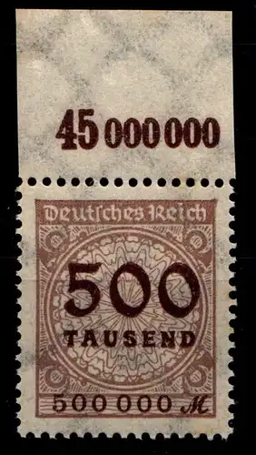 Deutsches Reich 313AP OR postfrisch Platte A #GX639