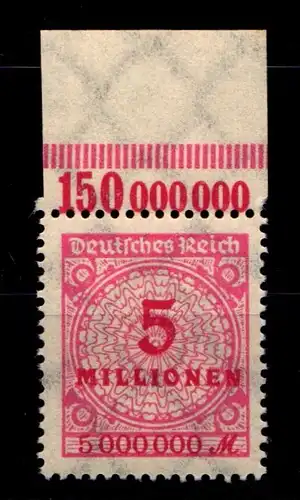 Deutsches Reich 317POR postfrisch Platte B #GS646