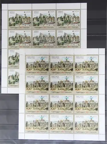 Georgien 690 und 691 postfrisch Kleinbogensatz / CEPT #GG731