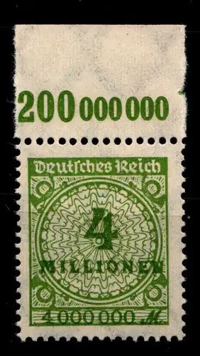 Deutsches Reich 316AP OR postfrisch Platte A #GX679