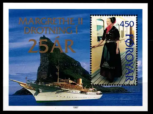 Färöer Block 9 mit 310 postfrisch Geschichte #GW120