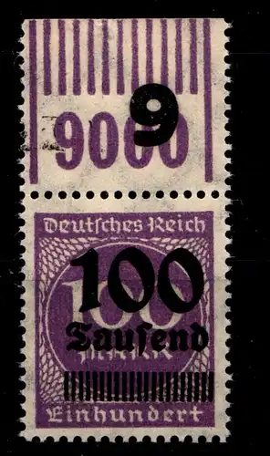 Deutsches Reich 289bW OR postfrisch OPD Stettin, 1/11/1 #GS849
