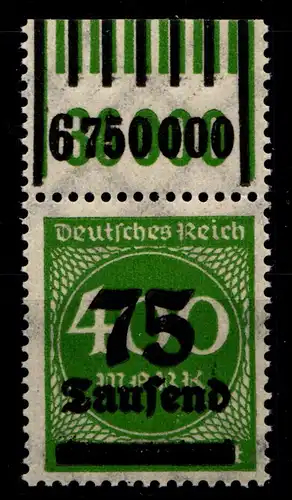 Deutsches Reich 287W OR postfrisch 1/11/1 - 1/5/1 #GX526