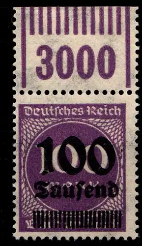 Deutsches Reich 289bW OR postfrisch OPD D Hamburg, 1/11/1, Ecke links #GS891