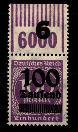 Deutsches Reich 289bW OR postfrisch OPD Stettin, 1/11/1 #GS851