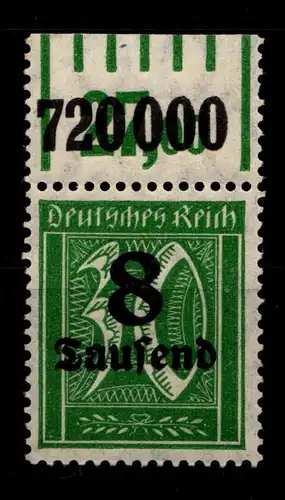 Deutsches Reich 278W OR postfrisch 1/5/1 #GX236