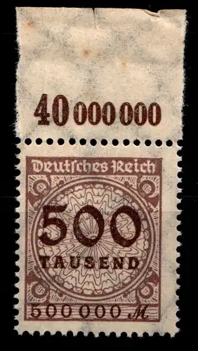 Deutsches Reich 313P OR postfrisch #GS907