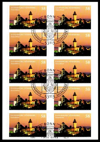 BRD 2978 gestempelt als Folienblatt 25 #GK161