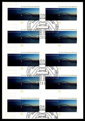 BRD 3003 gestempelt als Folienblatt 29 #GK162