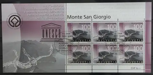 Schweiz 1894 gestempelt Ersttagsstempel / Kleinbogen #GG865