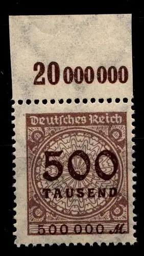 Deutsches Reich 313AP OR postfrisch Platte A #GX637