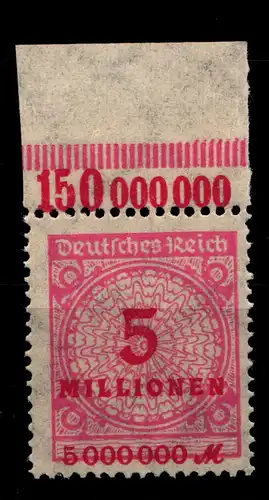 Deutsches Reich 317AP OR postfrisch Platte B #GX693