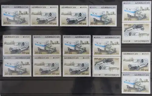 Aserbaidschan 973 und 974 postfrisch Zusammendrucke aus M-Heft / CEPT #GG653