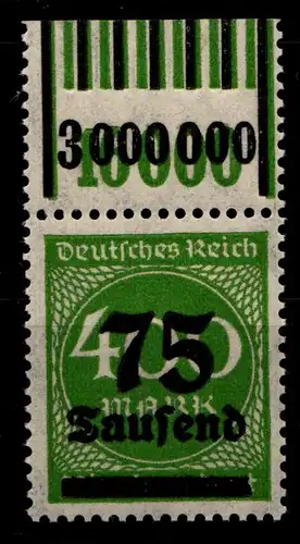 Deutsches Reich 287W OR postfrisch 1/11/1 - 1/5/1 #GX524