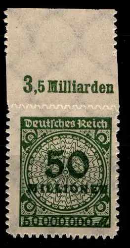 Deutsches Reich 321BP OR postfrisch Platte A #GX743