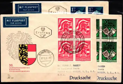 Österreich 952-954 gestempelt als FDC #GO883