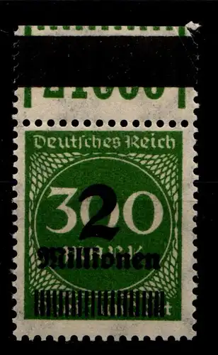 Deutsches Reich 310 OPD C e W OR postfrisch 1/11/1 Frankfurt #GX603