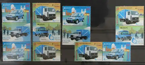 Weißrussland 950 und 951 postfrisch Zusammendrucke aus Kleinbogen / CEPT #GG654