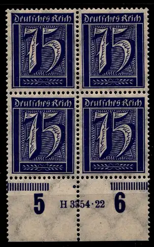 Deutsches Reich 185HAN postfrisch 4er Block H3354 22 #GX938