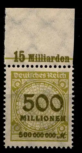 Deutsches Reich 324AP OR postfrisch Platte C #GX786