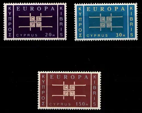 Zypern 225-227 postfrisch CEPT #GZ407