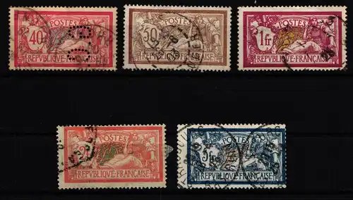 Frankreich 96-100 gestempelt #GU087