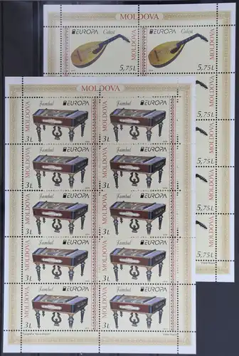 Moldawien 863 und 864 postfrisch Kleinbogensatz / CEPT #GG666