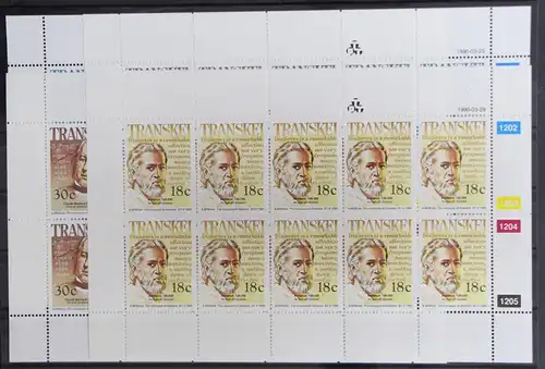 Transkei 250-253 postfrisch Kleinbogensatz #GG953