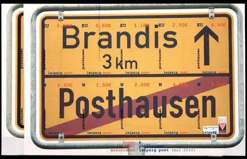 Privatpost Leipzig postfrisch 2 Folienblätter Posthausen #GZ642