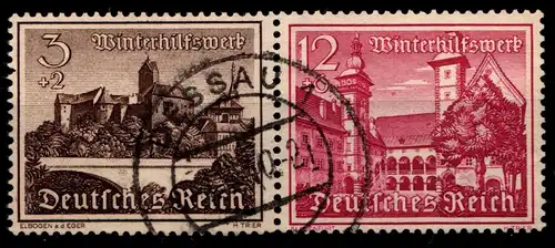 Deutsches Reich Zd W 144 gestempelt Zusammendruck mit Vollstempel #GZ759