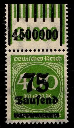 Deutsches Reich 287W OR postfrisch 1/11/1 - 1/5/1 #GX527