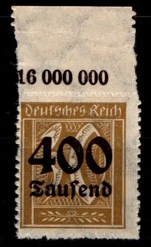 Deutsches Reich 299P OR postfrisch #HA187