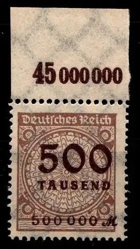 Deutsches Reich 313AP OR postfrisch Platte A #GX638