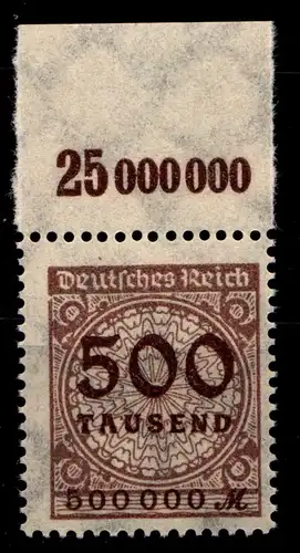 Deutsches Reich 313AP OR postfrisch Platte A #GX644