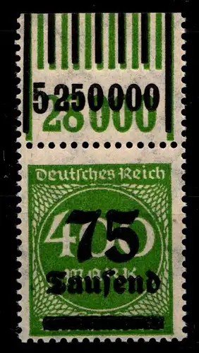 Deutsches Reich 287W OR postfrisch 1/11/1 - 1/5/1 #GX533