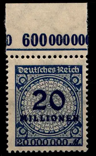 Deutsches Reich 319APa OR postfrisch Platte C #GX718