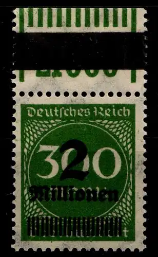 Deutsches Reich 310 OPD C e W OR postfrisch 1/11/1 Frankfurt #GX604