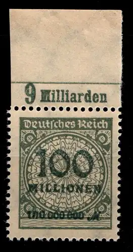 Deutsches Reich 322AP OR postfrisch Platte C #GX764