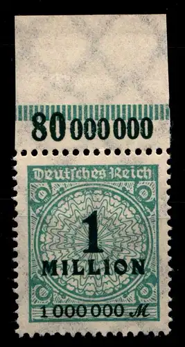 Deutsches Reich 314AP OR postfrisch Platte B #GX656