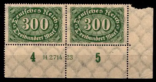 Deutsches Reich 249HAN postfrisch H 2714 23, gefaltet #HA407