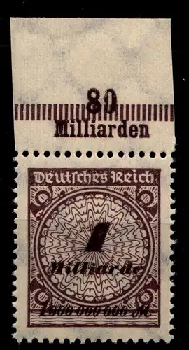 Deutsches Reich 325AP OR postfrisch Platte B #GX795