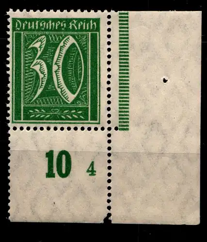 Deutsches Reich 162 postfrisch vom Eckrand #GX873