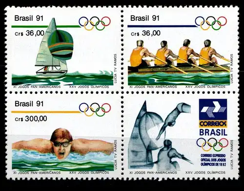 Brasilien 2404-2406 postfrisch Viererblock #GZ417