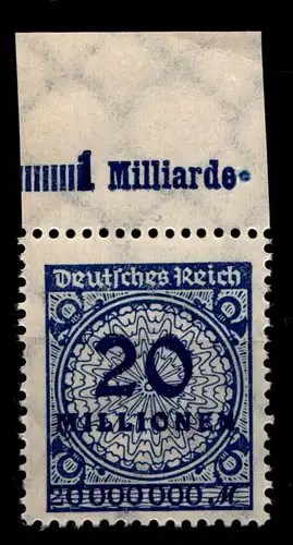 Deutsches Reich 319APa OR postfrisch Platte B #GX716