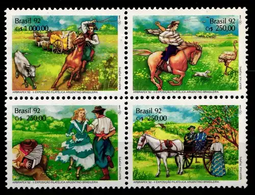 Brasilien 2458-2461 postfrisch Viererblock #GZ426