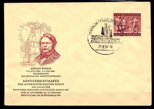 Berlin FDC 125 gestempelt #GU282