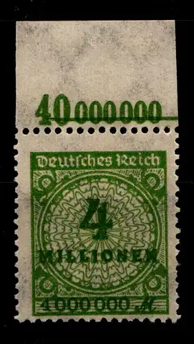 Deutsches Reich 316AP OR postfrisch Platte C #GX681