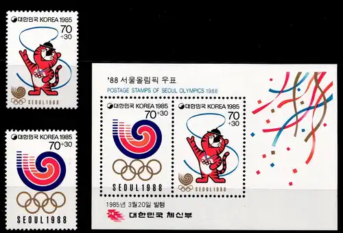 Korea Süd 1400-1401, Block 500 postfrisch #GZ391