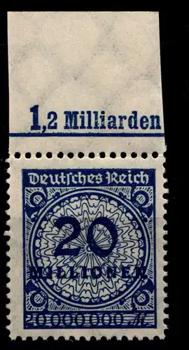 Deutsches Reich 319APa OR postfrisch Platte C #GX721